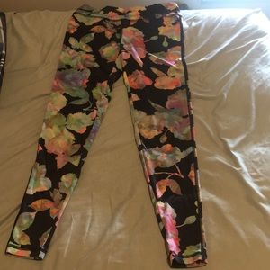 Floral print cropped leggings